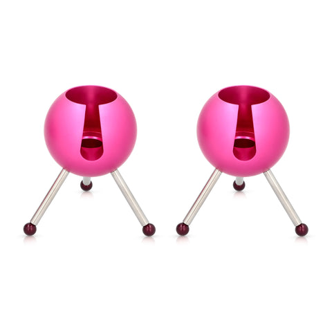Sputnik Shabbat Candleholders