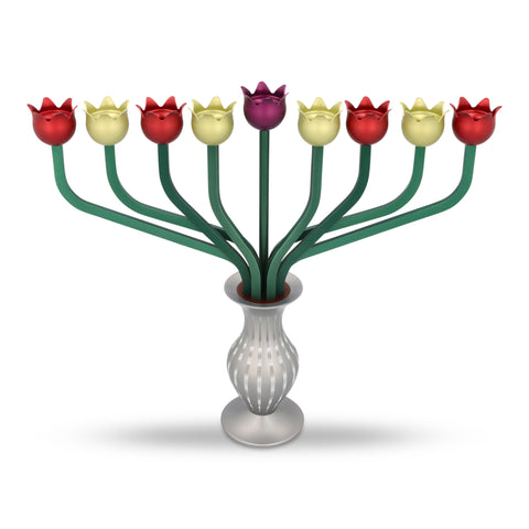Roses Hanukkiah