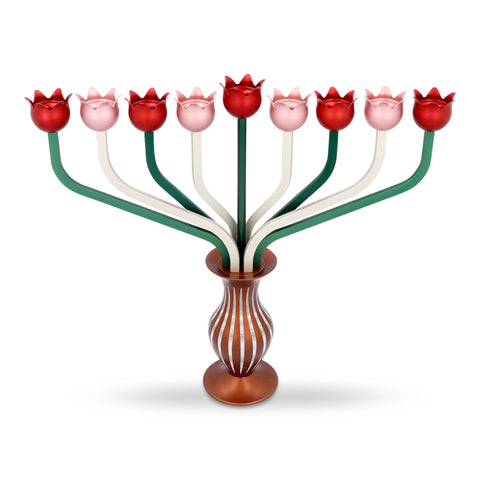 Roses Hanukkiah