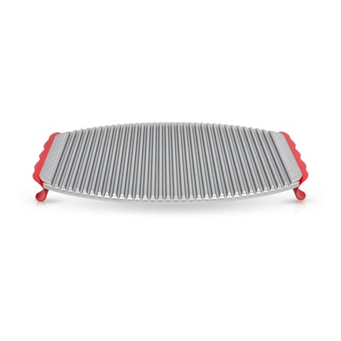 Challah Bread Serving Tray - Grooved