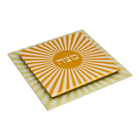 Sunburst Passover Matzah Plate