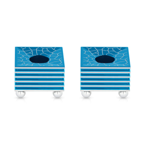 Square Striped Candleholders