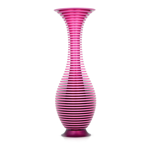 Long Striped Vase